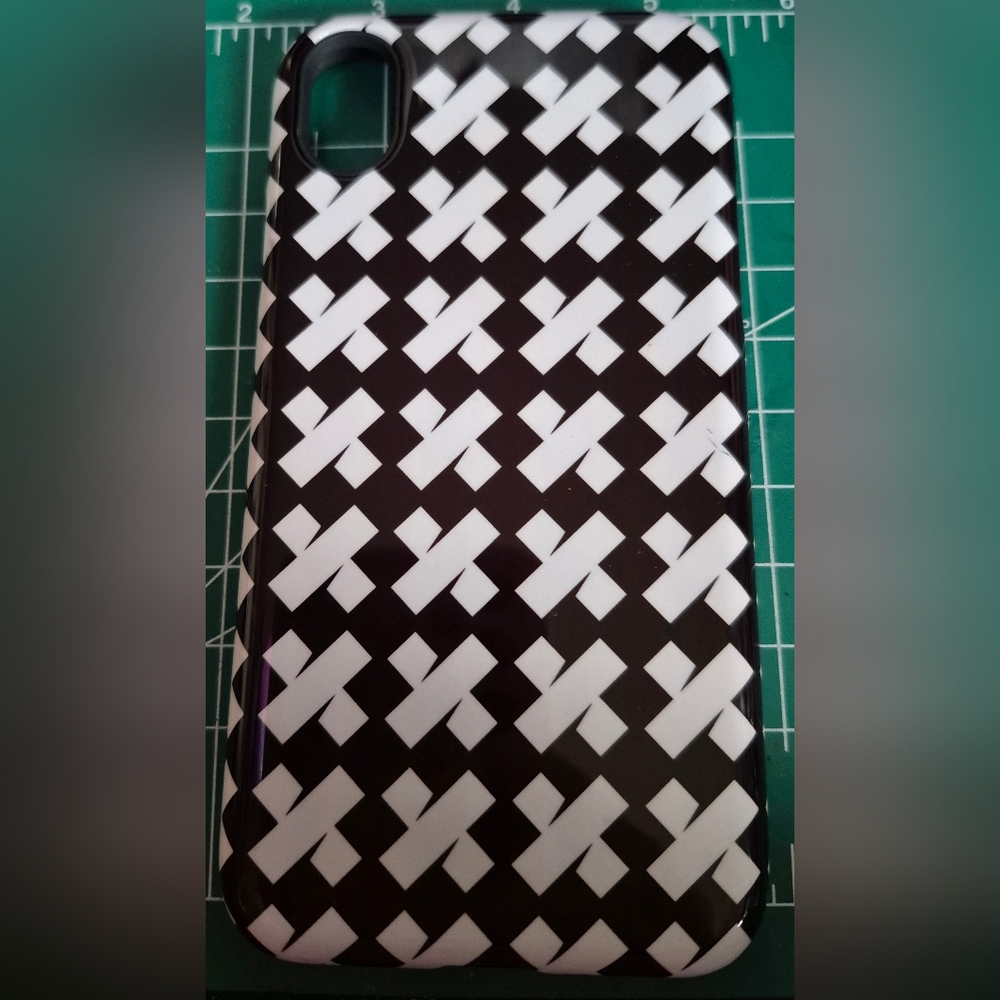 Stylish Black and White Checkered Phone Case